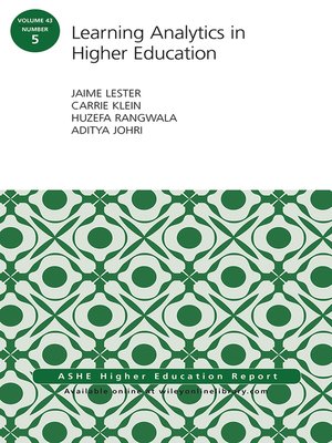 cover image of Learning Analytics in Higher Education